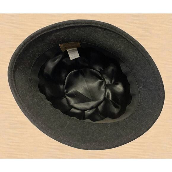 Scala Collection fedora 100% Wool Black Bucket Buckle One Size - Picture 3 of 4